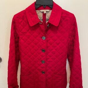 BURBERRY Women's Red Diamond Quilted Jacket